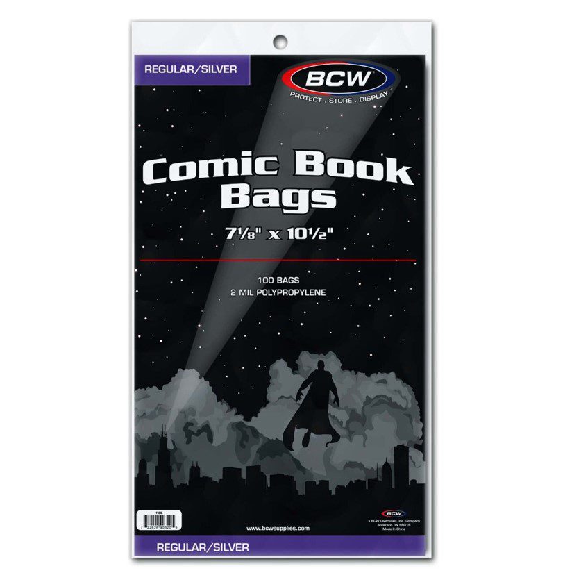 RegularSilver Comic Book Bags Pack